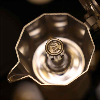 Colbro Moka Pot: Double Valve Espresso Maker for Perfect Home Brewing (UNITED STATES - Hye Bang)