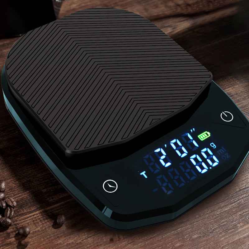 Coffee Brewing Scale with Timer - USB Rechargeable Precision Tool