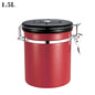 304 Stainless Steel Coffee Bean Storage Jar - Sealed Moisture-Proof Kitchen Storage for Tea and Cereal