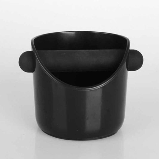 Black ceramic planter with handles on a white background Shp now!