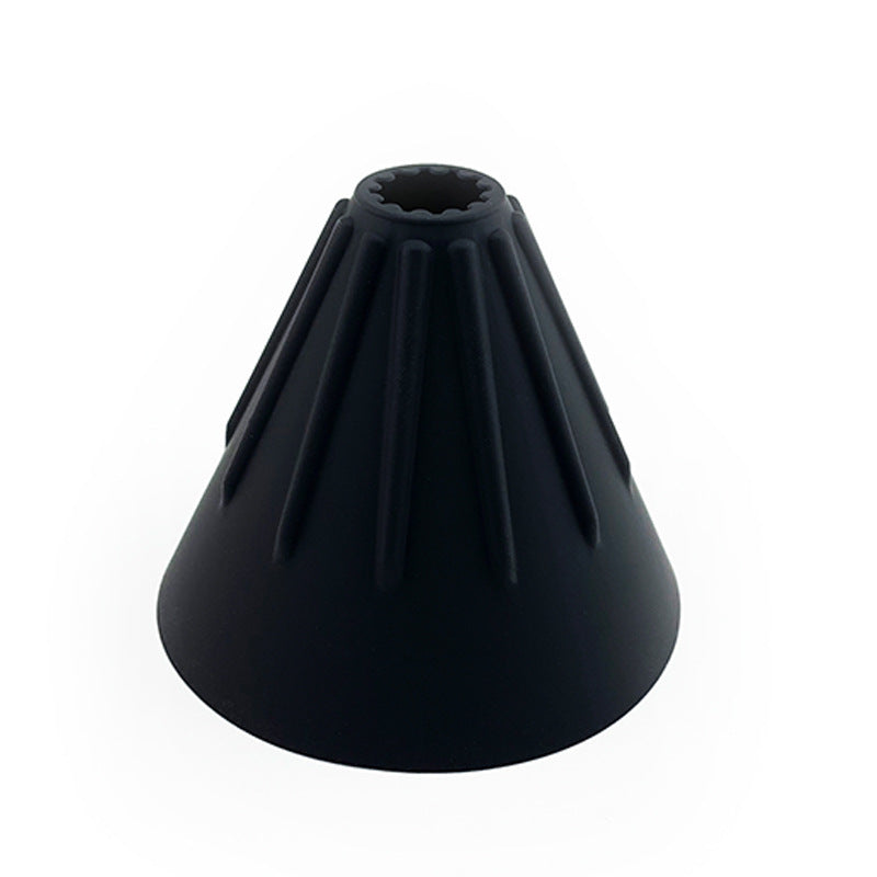 Black silicone pour-over coffee dripper for home brewing and travel. Shop now