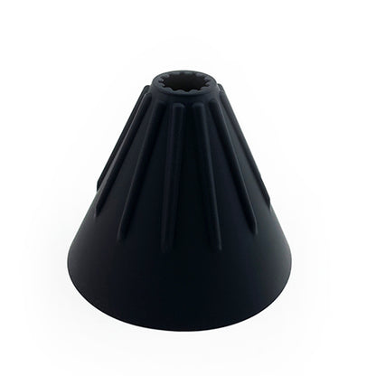 Black silicone pour-over coffee dripper for home brewing and travel. Shop now