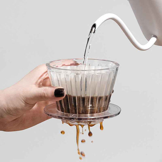 Hand Brewed Coffee Filter Cup - Flat Bottom Brewing for Perfect Cups