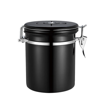 304 Stainless Steel Coffee Bean Storage Jar - Sealed Moisture-Proof Kitchen Storage for Tea and Cereal