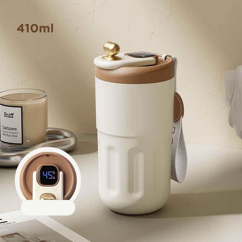 Smart Travel Coffee Mug with Smart Temperature Display - 410ML Insulated