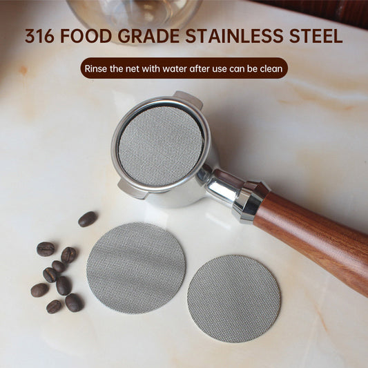Coffee Puck Screen water distribtion silver