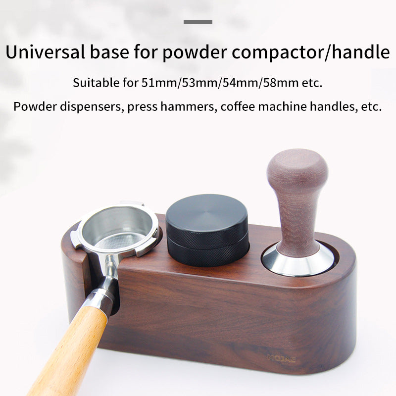 Walnut Wood Tamping Station for 51mm, 54mm, 58mm Portafilters