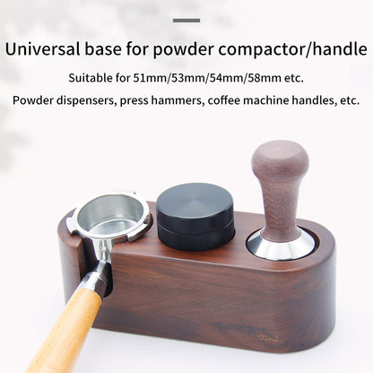 Walnut Wood Tamping Station for 51mm, 54mm, 58mm Portafilters