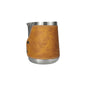 Leather and Stainless Steel Milk Pitcher for Perfectly Frothed Milk