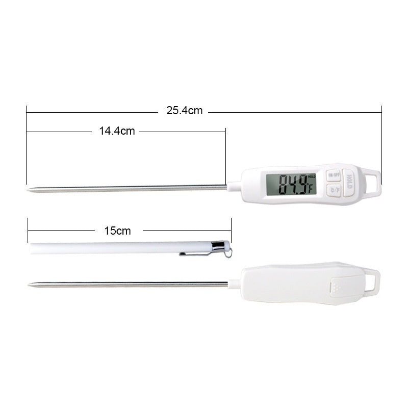 Digital thermometer with measurement details on a white  Shop now free shipping 