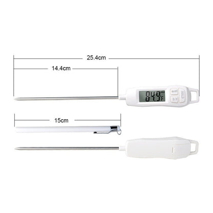 Digital thermometer with measurement details on a white  Shop now free shipping 