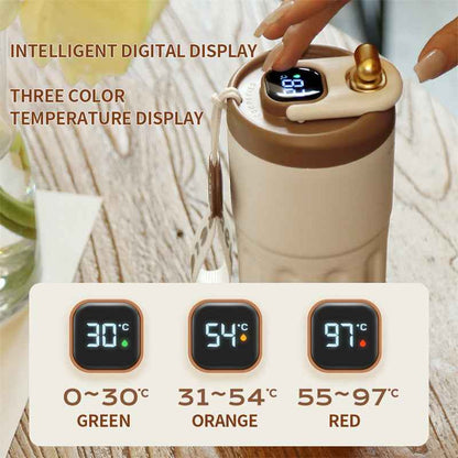 Smart Travel Coffee Mug with Smart Temperature Display - 410ML Insulated
