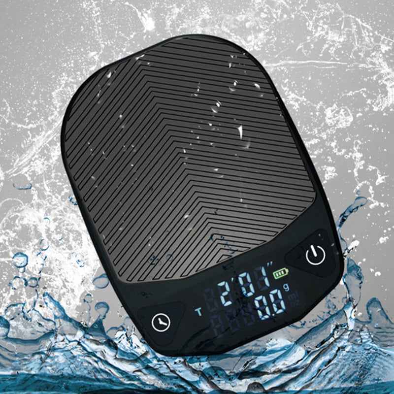 Coffee Brewing Scale with Timer - USB Rechargeable Precision Tool