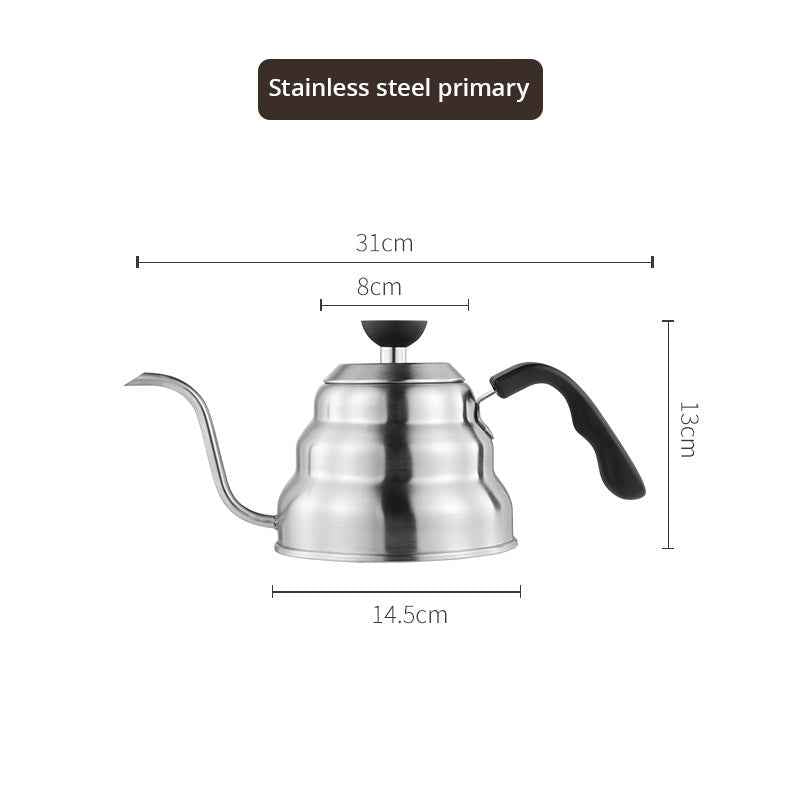 Hanging Ear Coffee Pot - Handmade 304 Stainless Steel with Fine Long Mouth for Hot Water