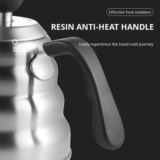 Hanging Ear Coffee Pot - Handmade 304 Stainless Steel with Fine Long Mouth for Hot Water