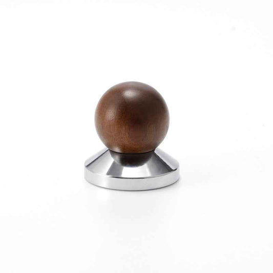 Round Coffee Tamper with Walnut and Beech Handle