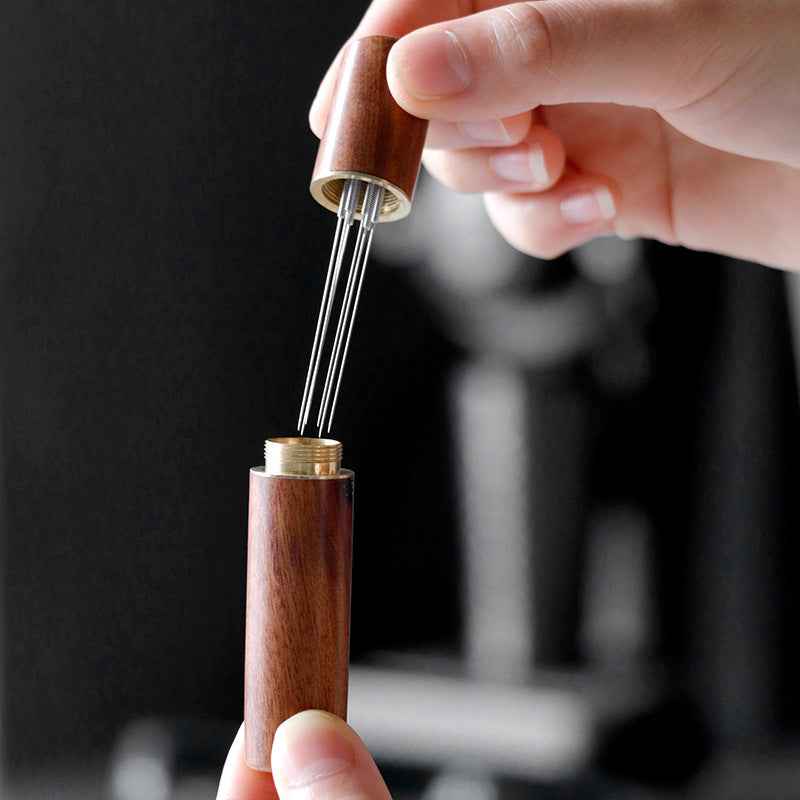 Walnut Wood Espresso Stirrer and WDT Tool for Perfect Coffee Extraction