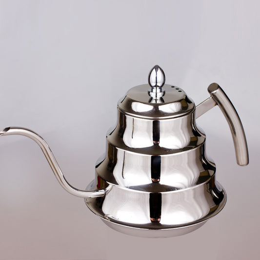 Stainless Steel Gooseneck Kettle for Pour Over Coffee Brewing, 1.2L Capacity, Home Coffee Equipment