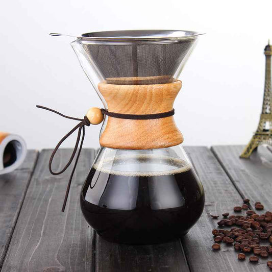 Thermos Pour Over  Maker Turkish  and Dallah Tea Glass Moka Dallah Arab Coffee  Pot With Wooden Handle