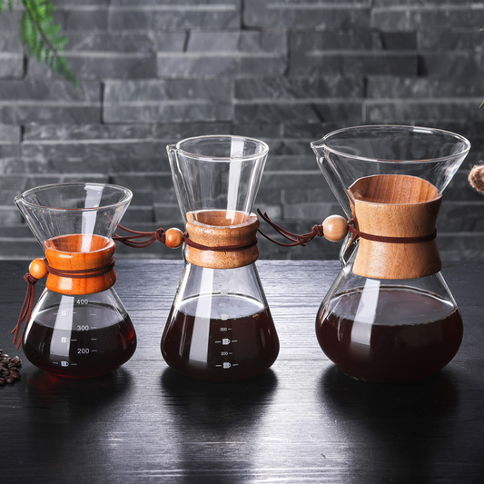 Thermos Pour Over  Maker Turkish  and Dallah Tea Glass Moka Dallah Arab Coffee  Pot With Wooden Handle