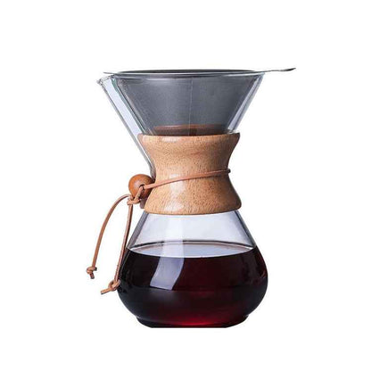 Thermos Pour Over  Maker Turkish  and Dallah Tea Glass Moka Dallah Arab Coffee  Pot With Wooden Handle