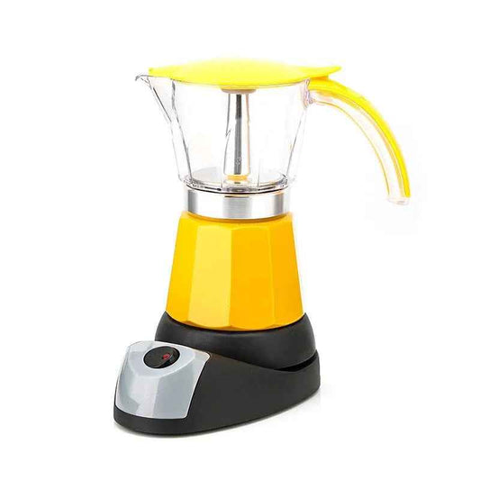 6Cups Custom Logo Wholesale Aluminum Electrical Espresso Moka Pot Coffee Percolator Italian Mocha Maker