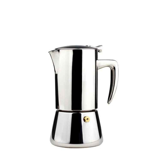 200ML 300ML Portable Italian Espresso Filter Coffee Maker Leak-Proof Spout Double-Layer Thickened 304 Stainless Steel Moka Pot