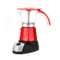 6Cups Custom Logo Wholesale Aluminum Electrical Espresso Moka Pot Coffee Percolator Italian Mocha Maker