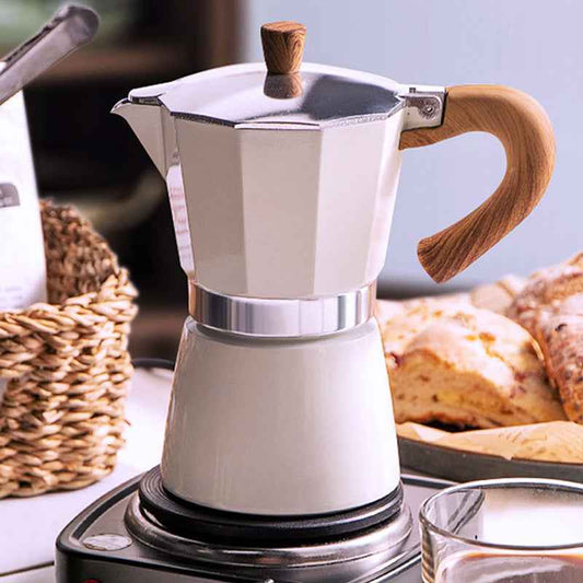 Classic Moka Pot - Authentic Italian Stovetop Espresso Maker for Rich Coffee