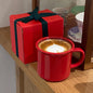 New Year Christmas Red Turn-over Ceramic Mug