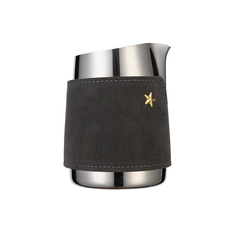Silver cup with a gray sleeve featuring a gold star  Free shipping