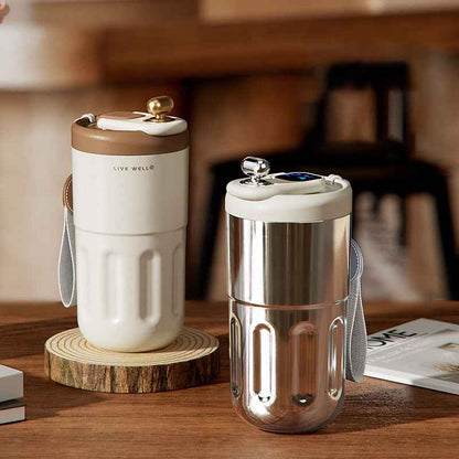 Smart Travel Coffee Mug with Smart Temperature Display - 410ML Insulated