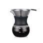 200ml pour-over coffee brewer with a stainless steel filter and glass jug. Shop Now! Free Shipping!