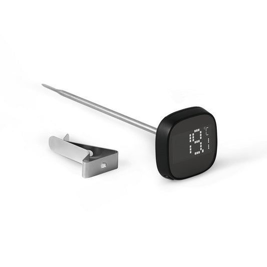 Digital coffee thermometer and clip. Displays 91 degrees Celsius for perfect brewing. Shop now