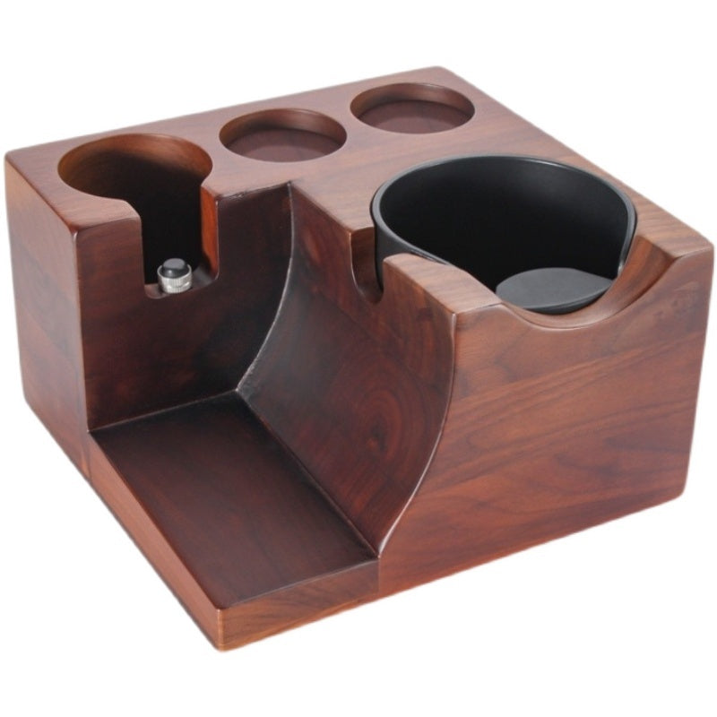 Wooden drink holder with multiple compartments Shop now