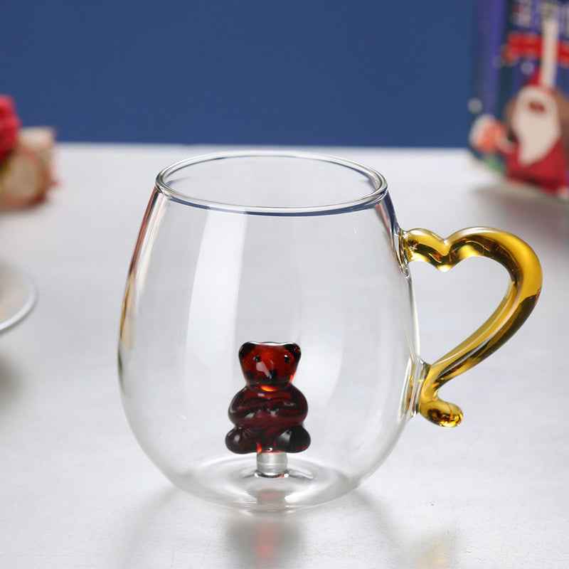 Creative Christmas Fashion Snowman Tree Glass Cup