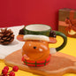 Cartoon Style Cute Ceramic Xmas Mug