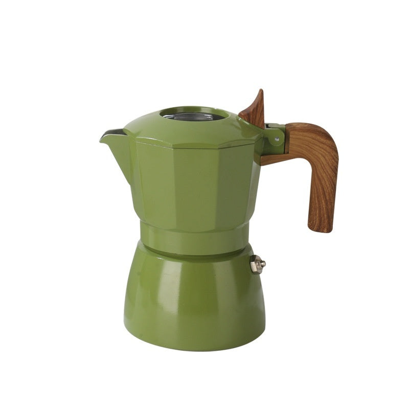 Double Valve Moka Pot Espresso Coffee Machine for Authentic Italian Coffee