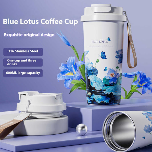 Stainless Steel Coffee Cup for Travel and Outdoor Use