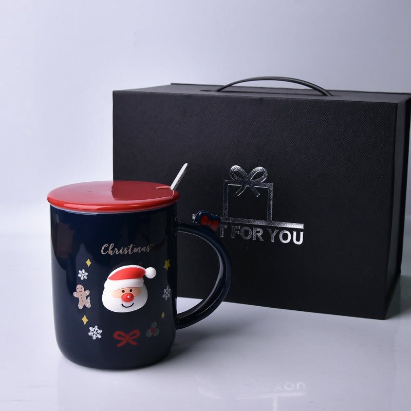 Ceramic Christmas Mug  Breakfast Coffee Cup