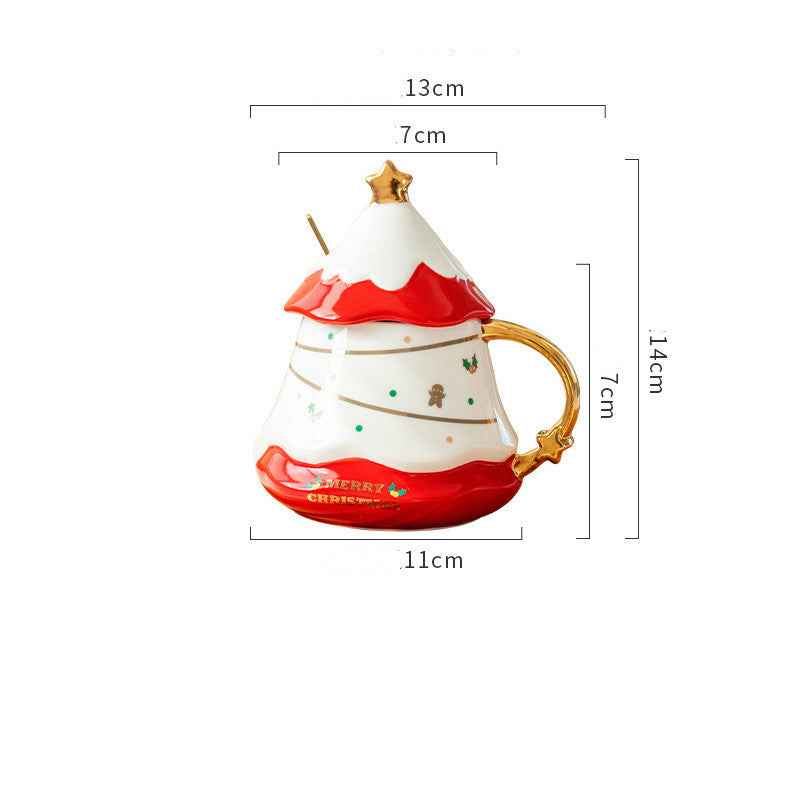 Cute Girl's Heart Mug With Lid Household Cup