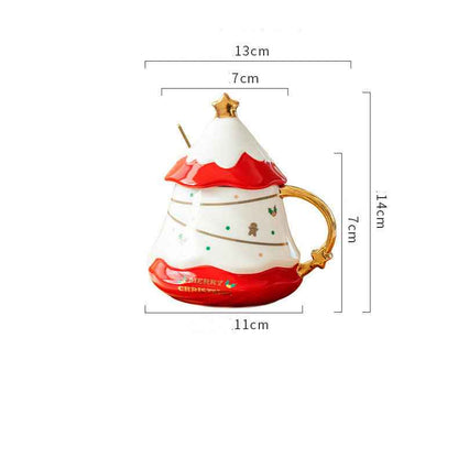 Cute Girl's Heart Mug With Lid Household Cup