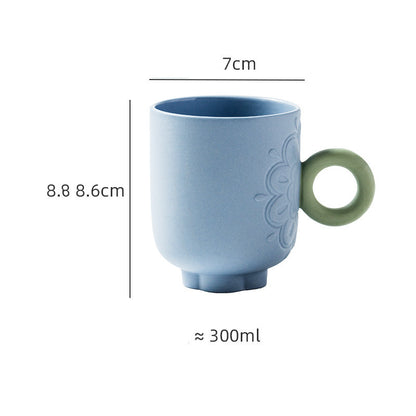 Flower Teapot Gift Box with Teacup Set for Elegant Home Living Room Decor