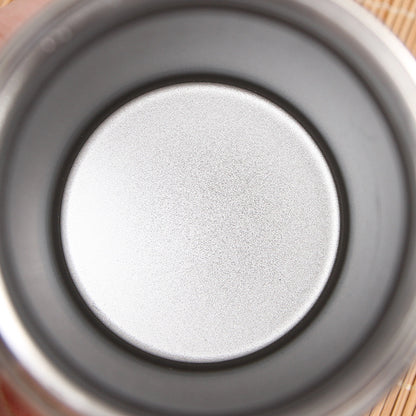 Stainless Steel Vacuum Flask - Portable Bamboo Travel Mug for Car