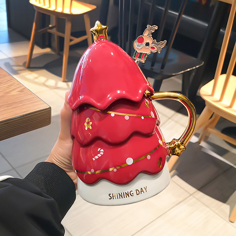 Cute And Creative Girl Christmas Tree Cup