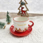 Christmas Gift Ceramic Coffee Cup Plate