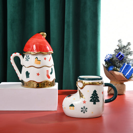 Ceramic Milk Mug With Lid