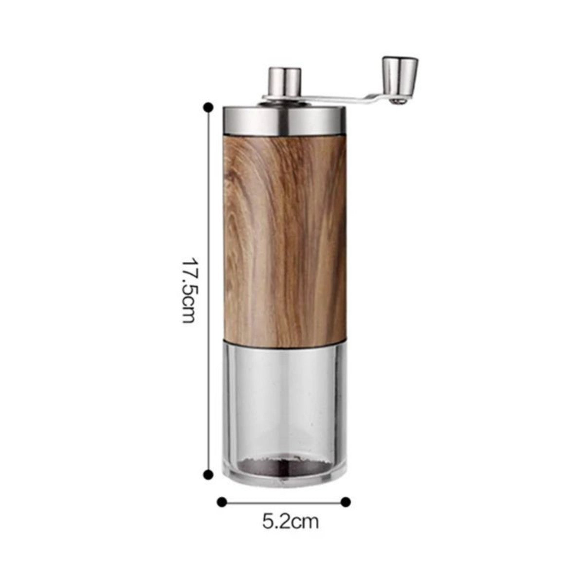 Metal Coffee Grinder - Premium Manual Handheld Mill for Fresh Grounds
