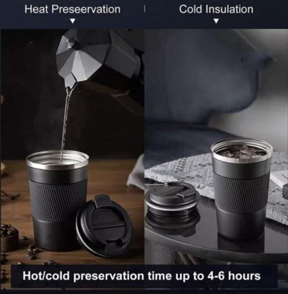 Insulated Travel Mug 510ML - Leakproof 304 Stainless Steel Coffee Cup