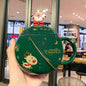 Christmas Mug Ceramic Cartoon With Lid Spoon Mug Large Capacity